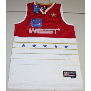 2006 NBA All-Star Game West Team Kobe Bryant #8 Sewn  Jersey Large Reebok Red